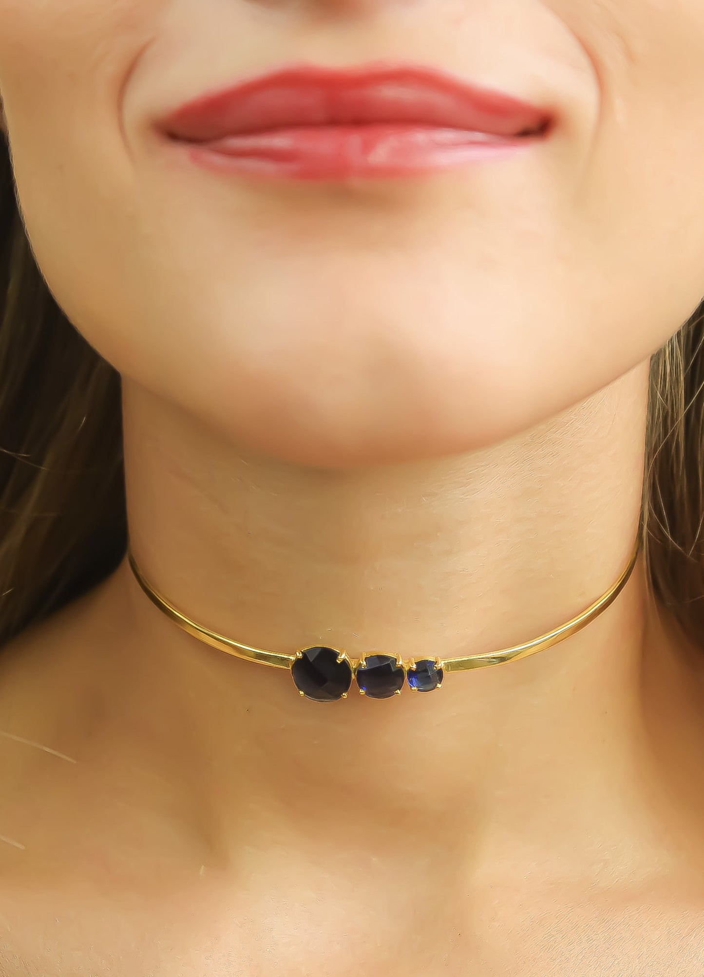 nura choker necklace Bombay Sunset