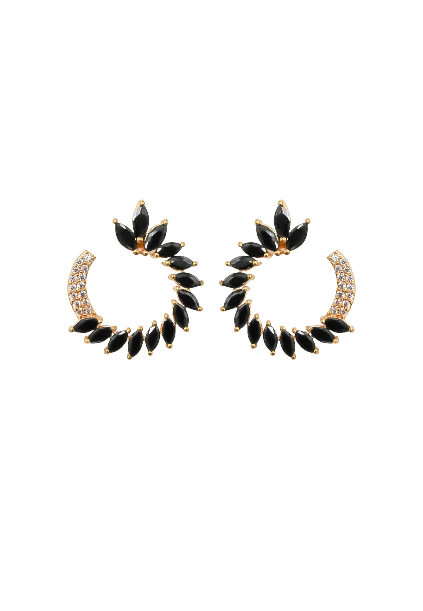 golden viper earrings Bombay Sunset