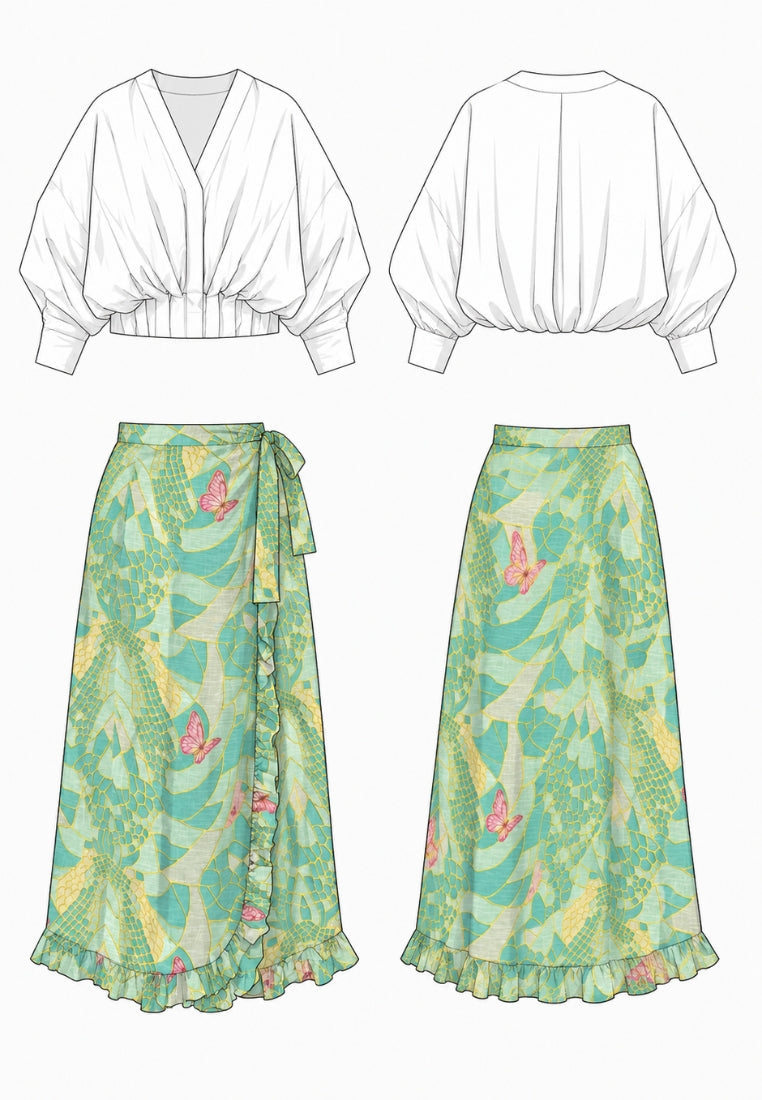Lirio Gaudi Wrap Skirt