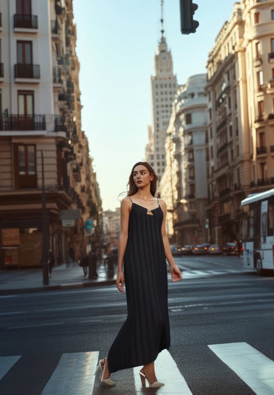 Vestido negro Aria Mai