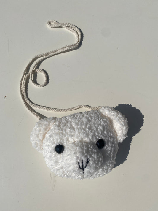 Teddy White Handbag
