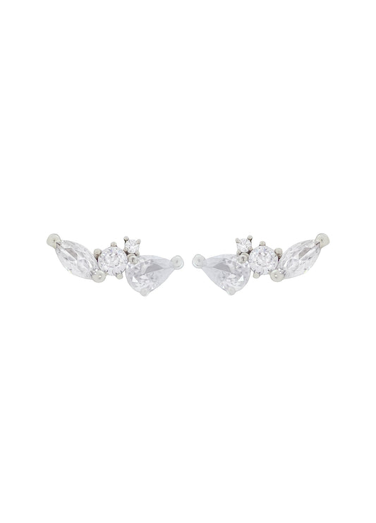 silver benitta earrings Bombay Sunset