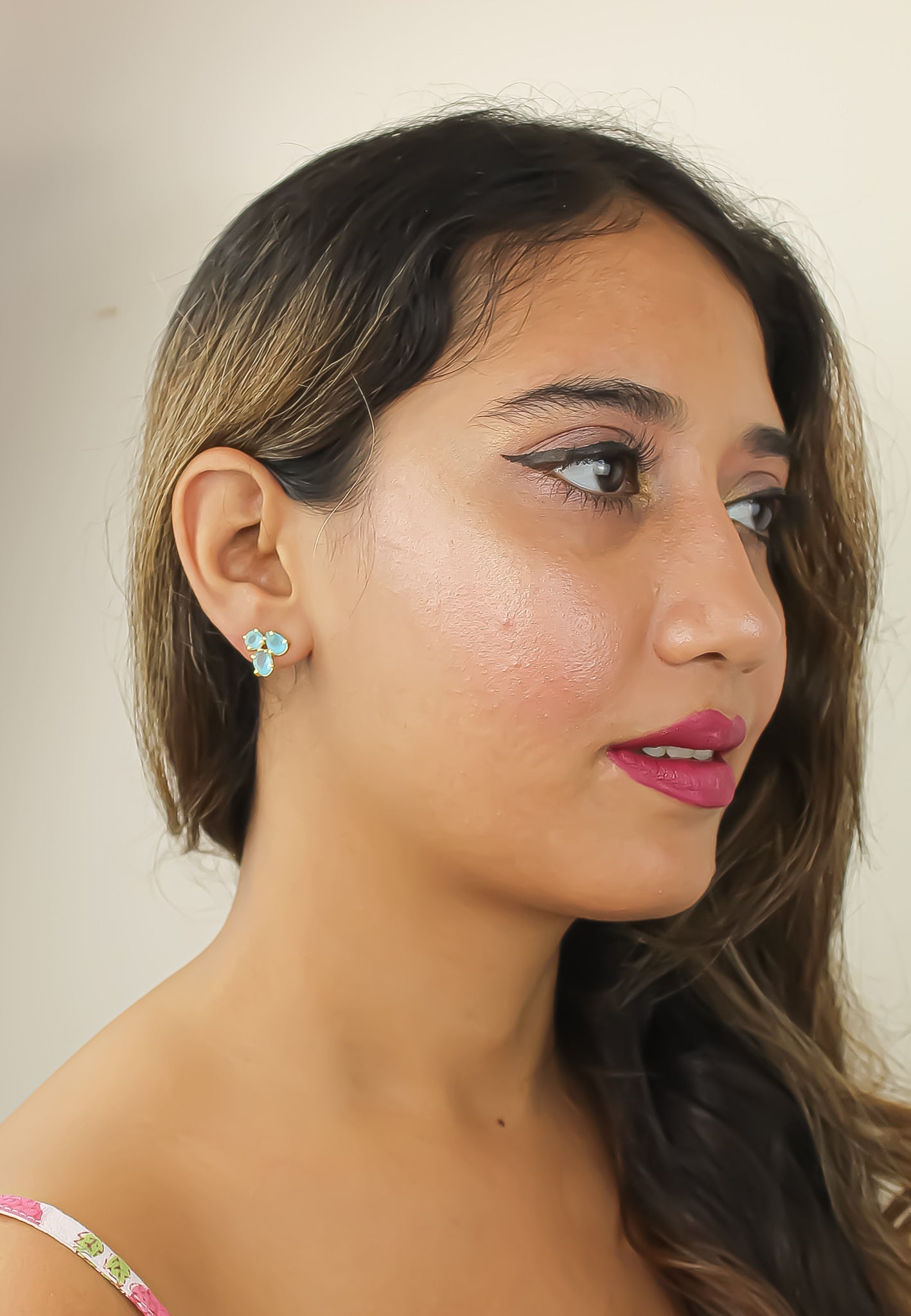 noor earrings Bombay Sunset