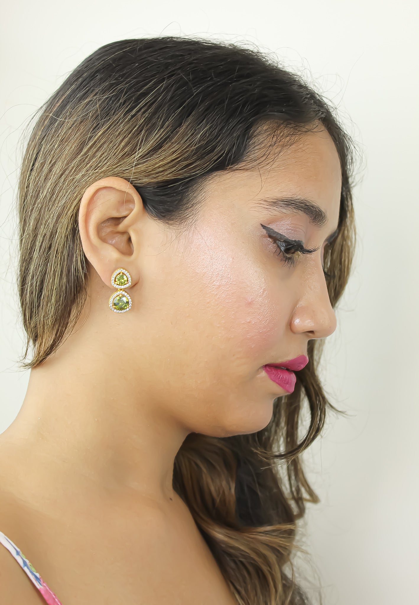 nikobar stone earrings below 50 boda bodas fiesta invitada Bombay Sunset