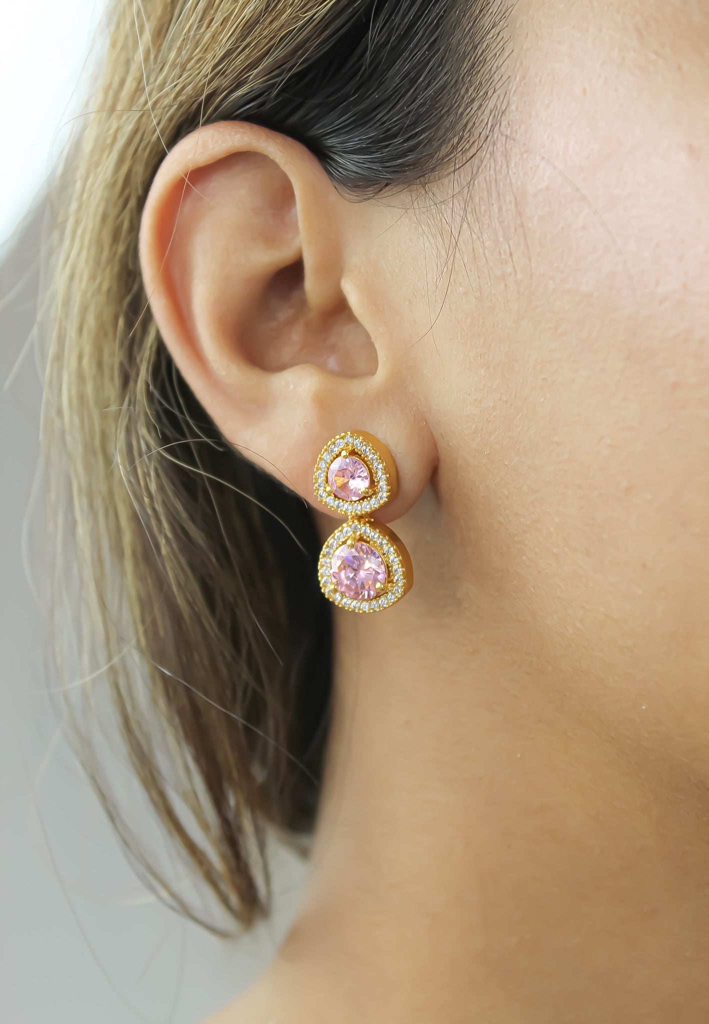 nikobar stone earrings below 50 boda bodas fiesta invitada Bombay Sunset