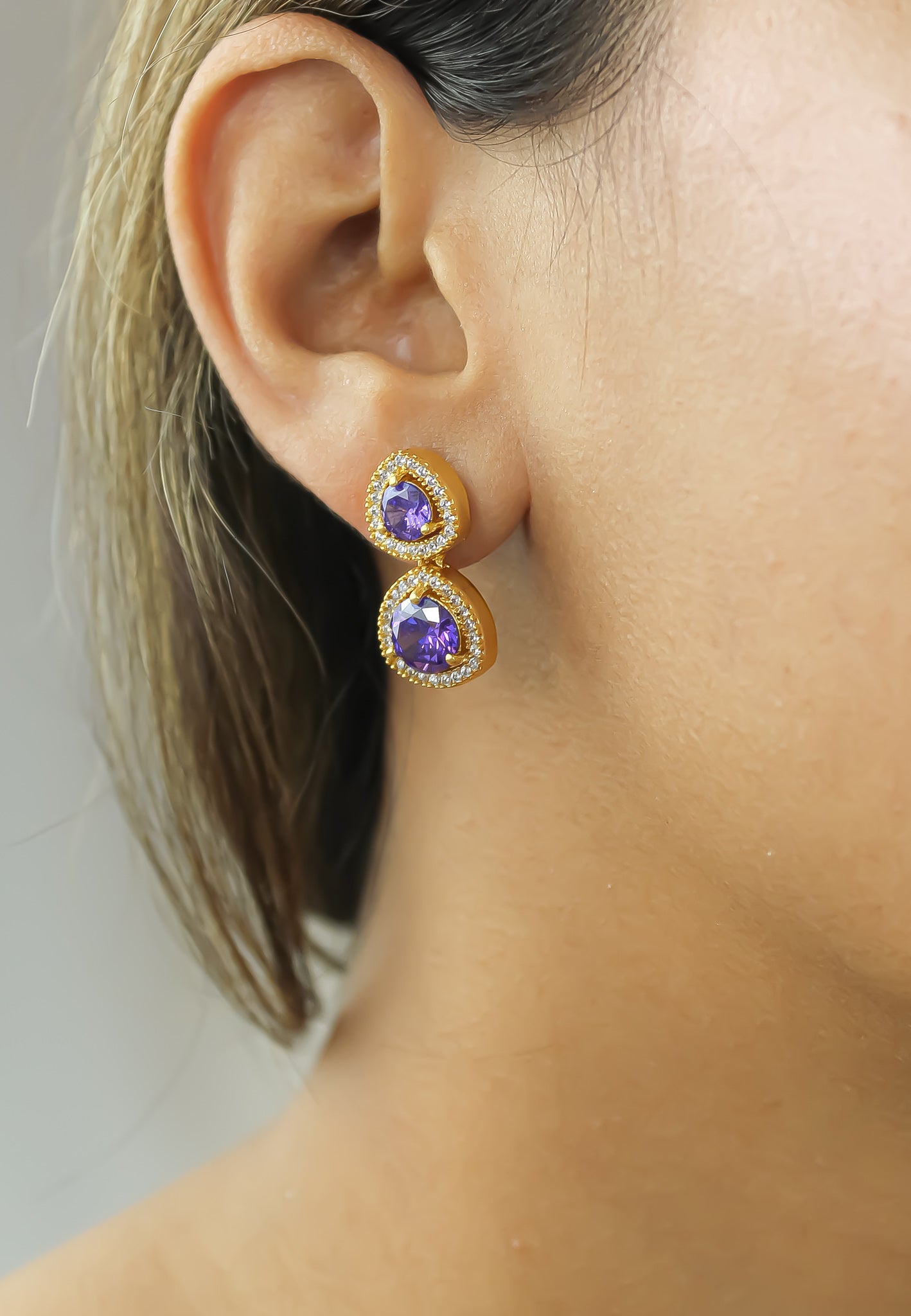 nikobar stone earrings below 50 boda bodas fiesta invitada Bombay Sunset