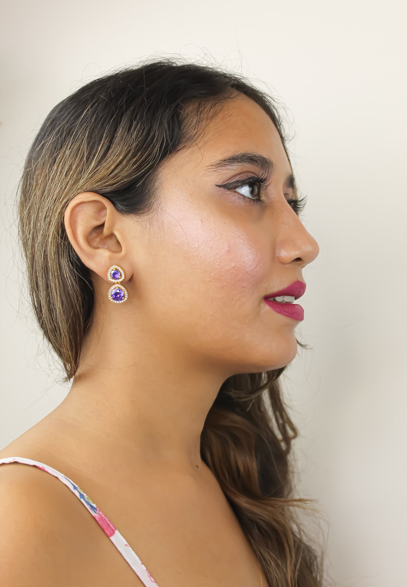 nikobar stone earrings below 50 boda bodas fiesta invitada Bombay Sunset