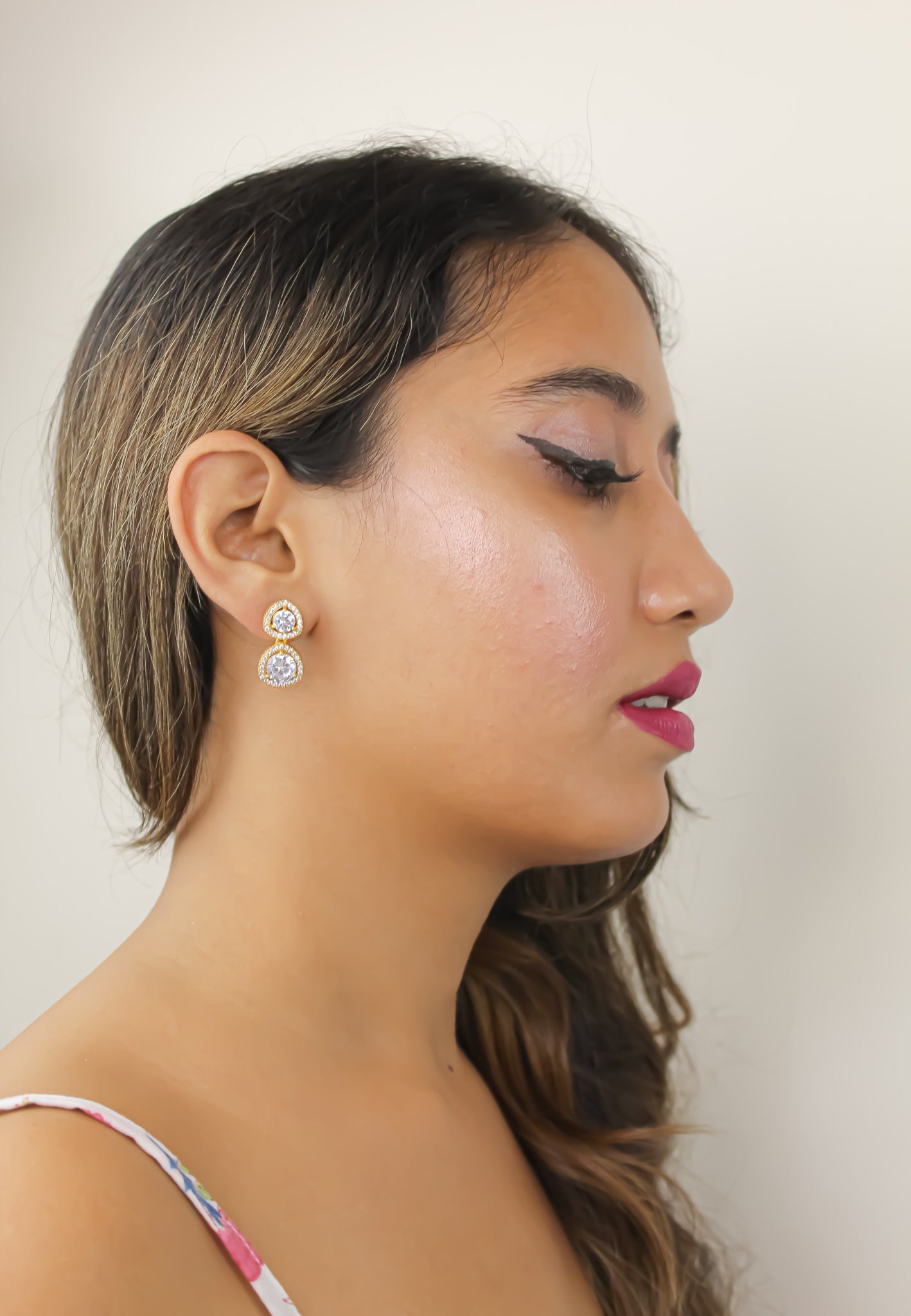 nikobar stone earrings below 50 boda bodas fiesta invitada Bombay Sunset