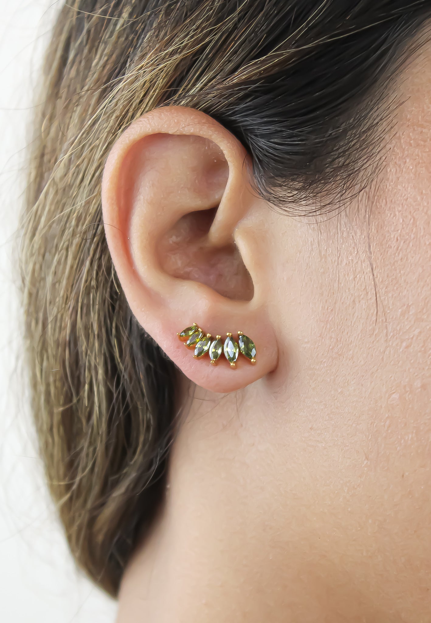 stepping stone earrings Bombay Sunset