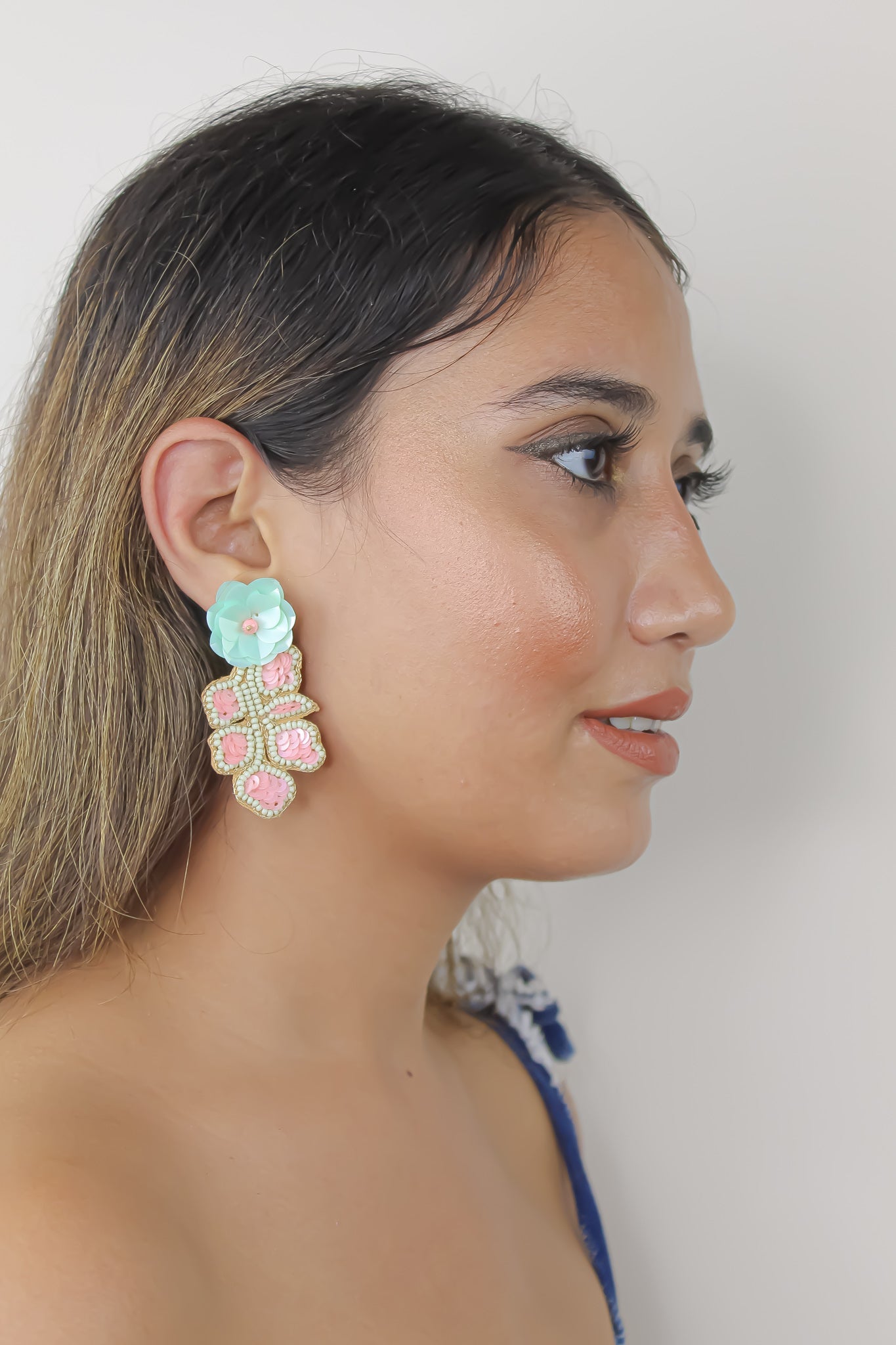 cha cha earrings Bombay Sunset