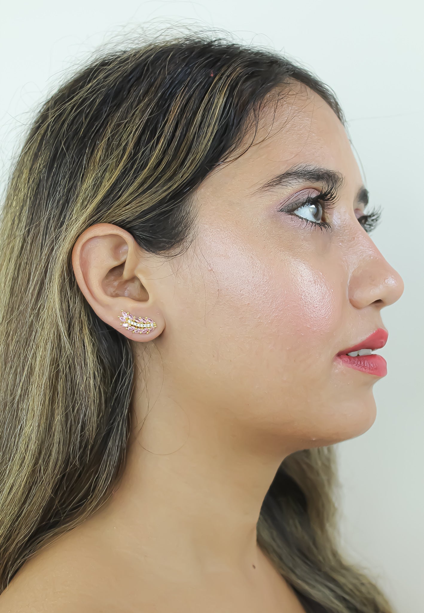 golden wings earrings Bombay Sunset