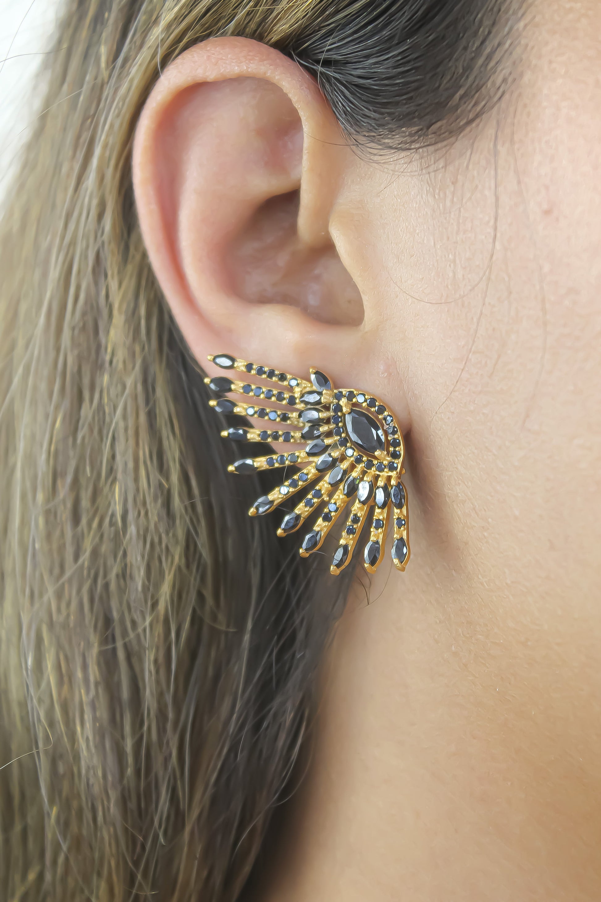 colosseo earrings Bombay Sunset