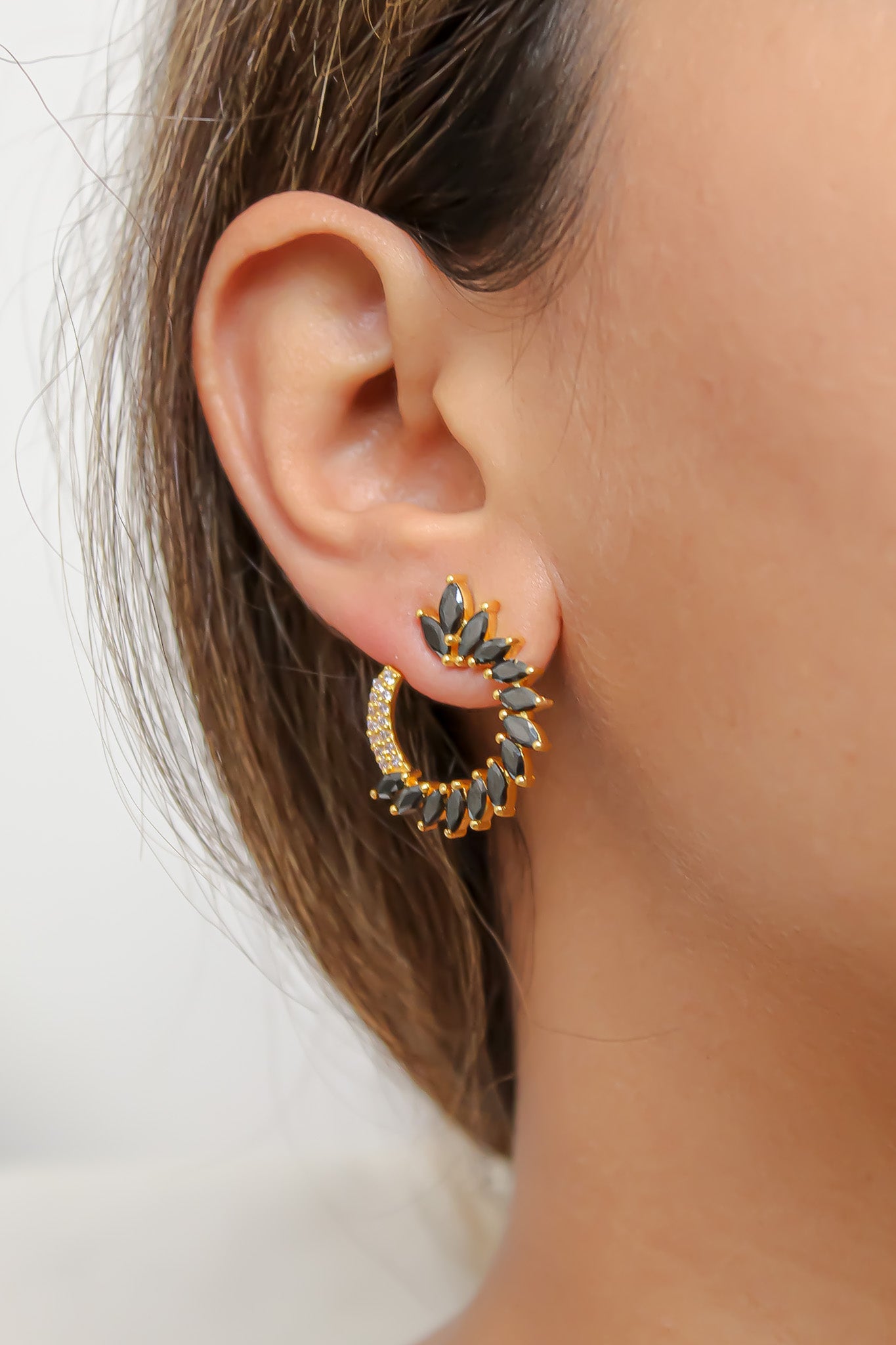 golden viper earrings Bombay Sunset