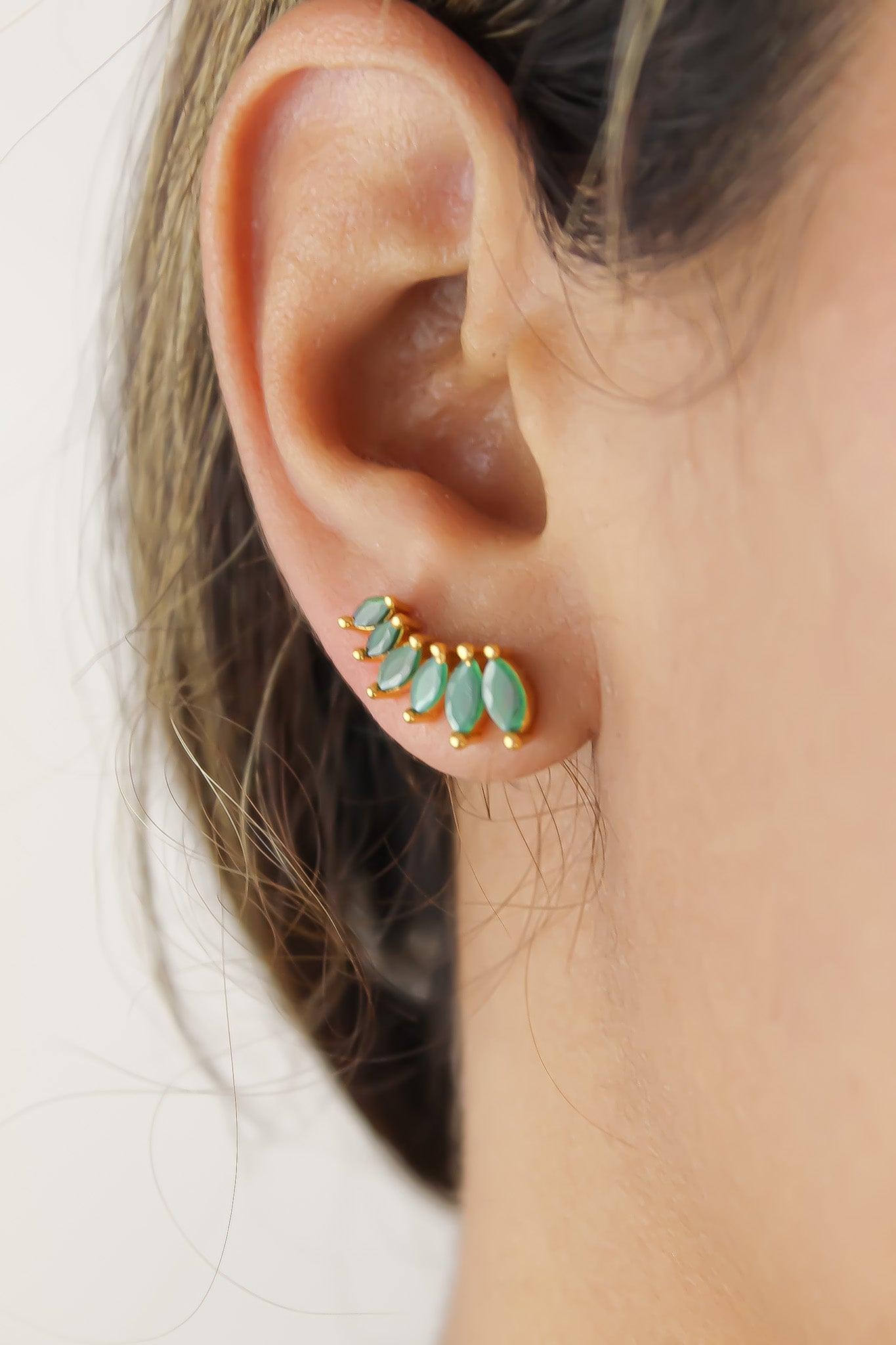 stepping stone earrings Bombay Sunset