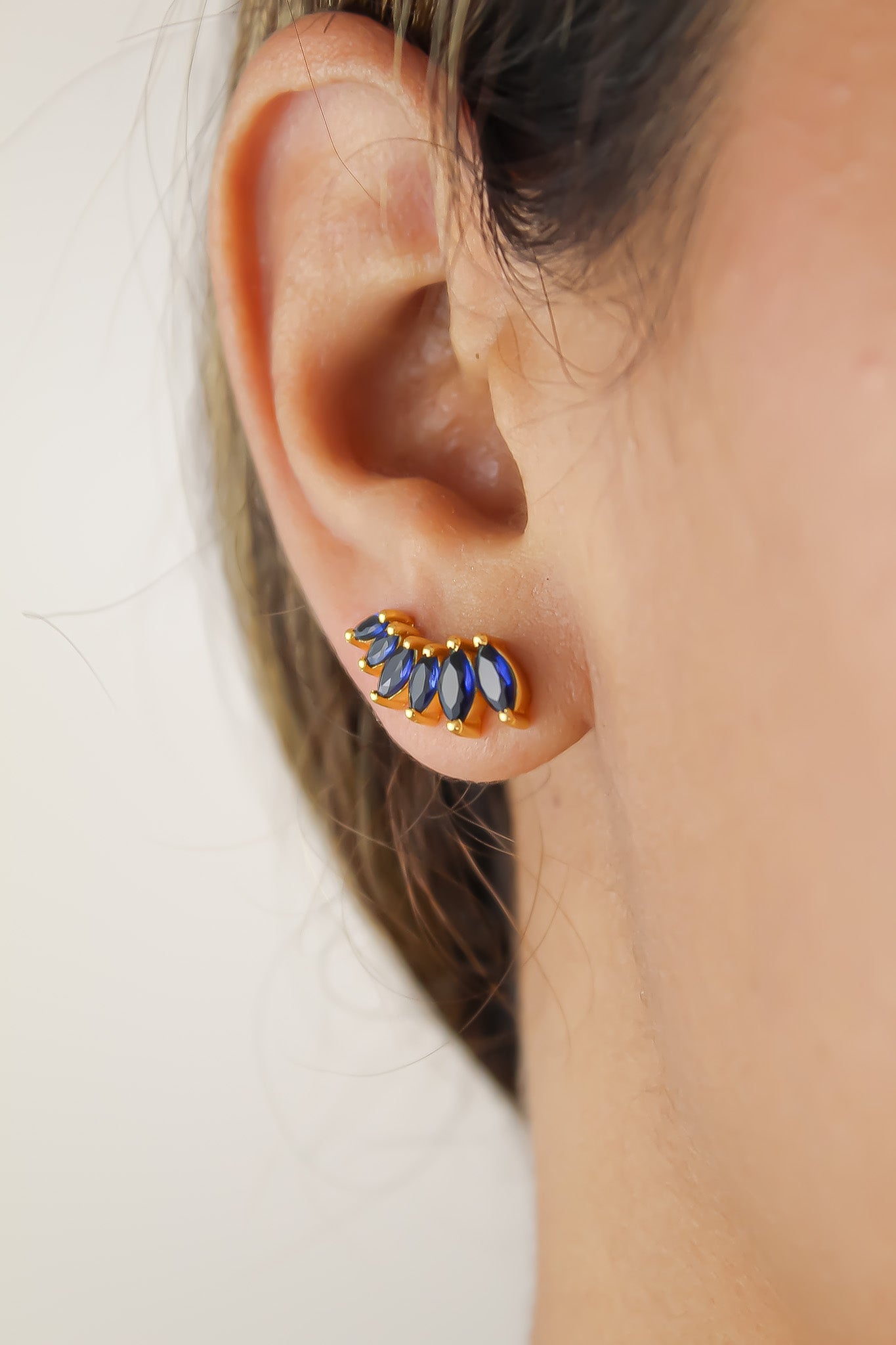stepping stone earrings Bombay Sunset