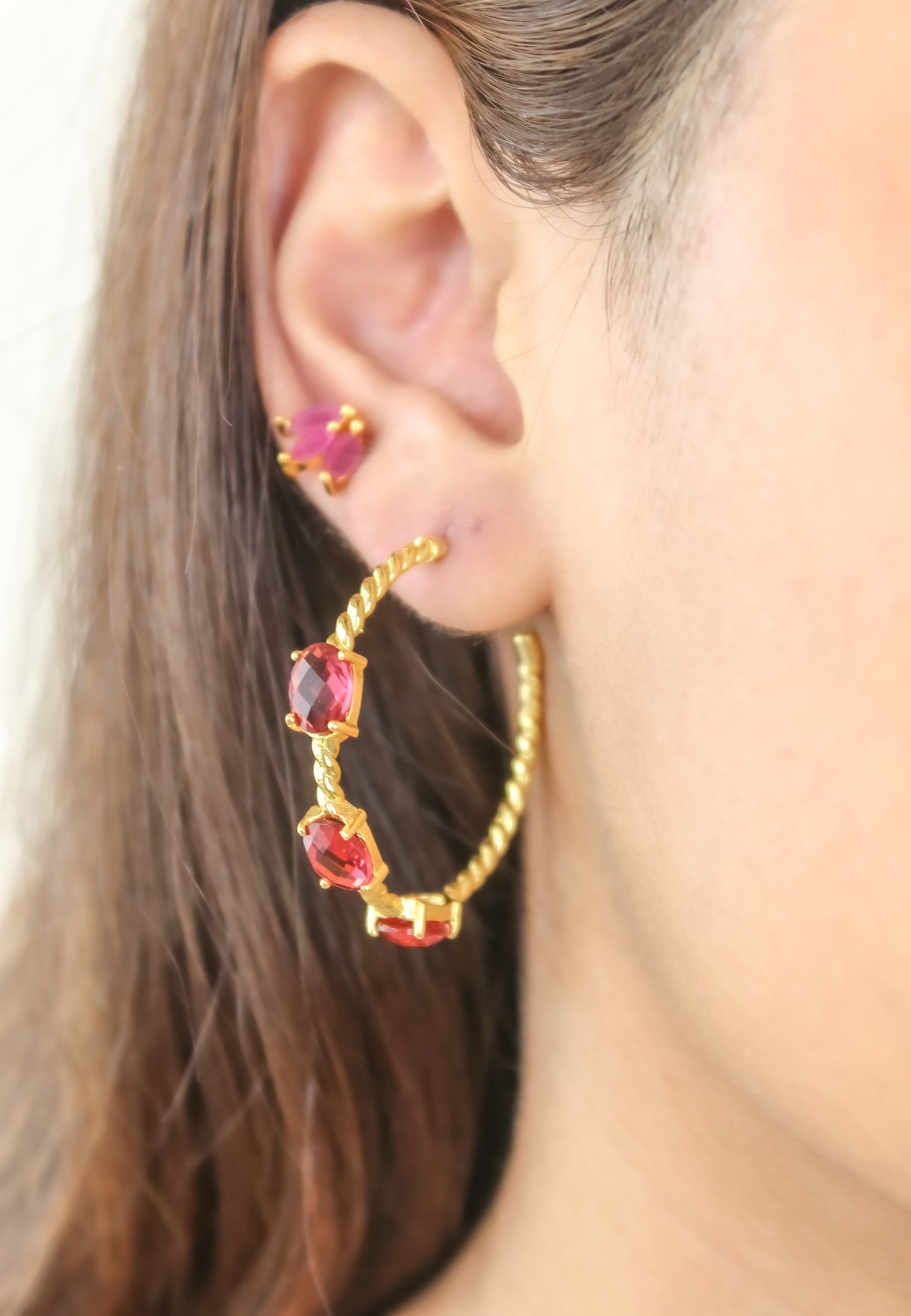 doha earrings Bombay Sunset