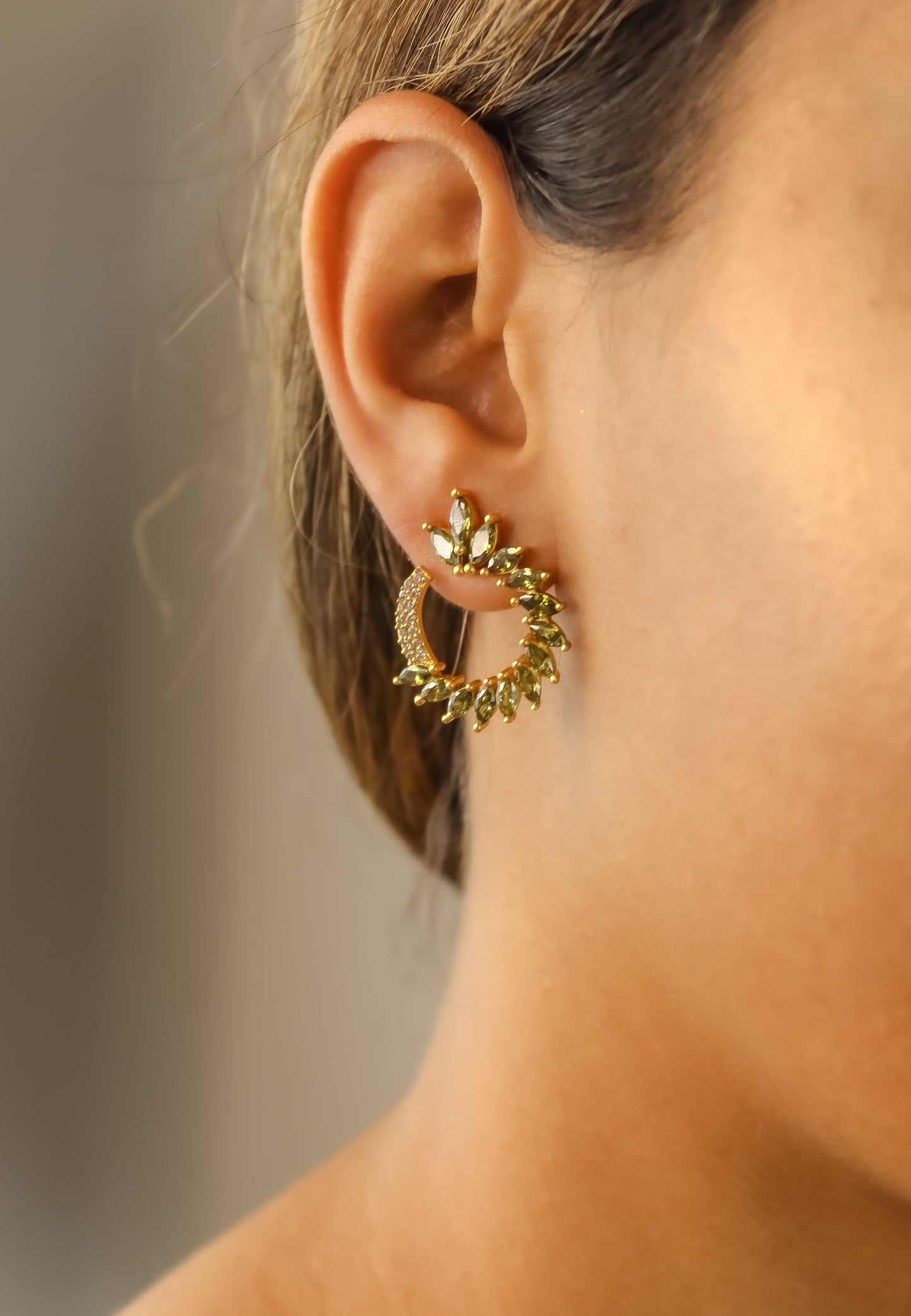 golden viper earrings Bombay Sunset