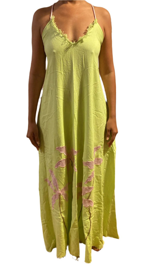 Tropical Long Lime Dress