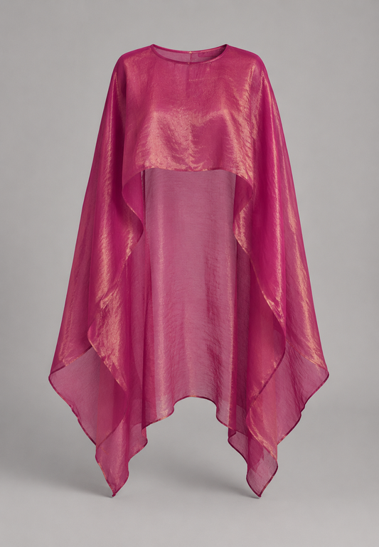 Organza Fuchsia Cape