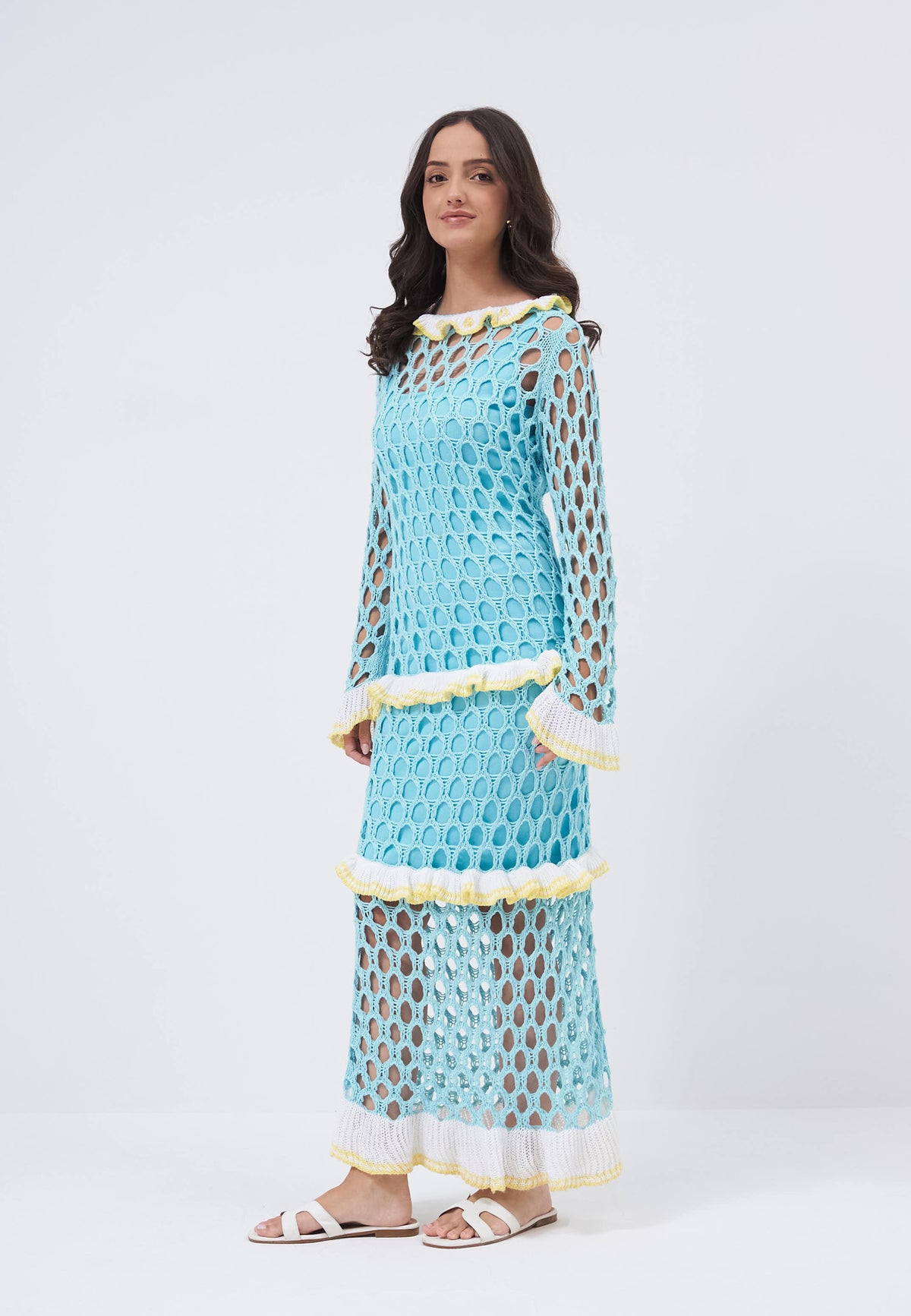 Grabielle Blue Dress - studio photograph 05