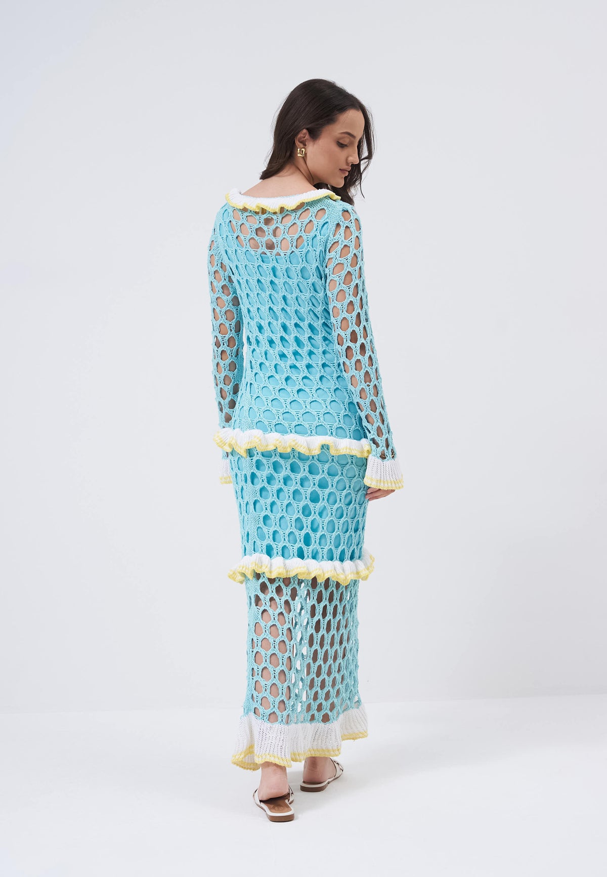 Grabielle Blue Dress - studio photograph 08
