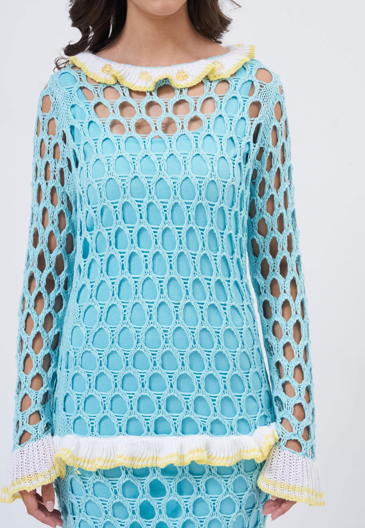 Grabielle Blue Dress - studio photograph 11
