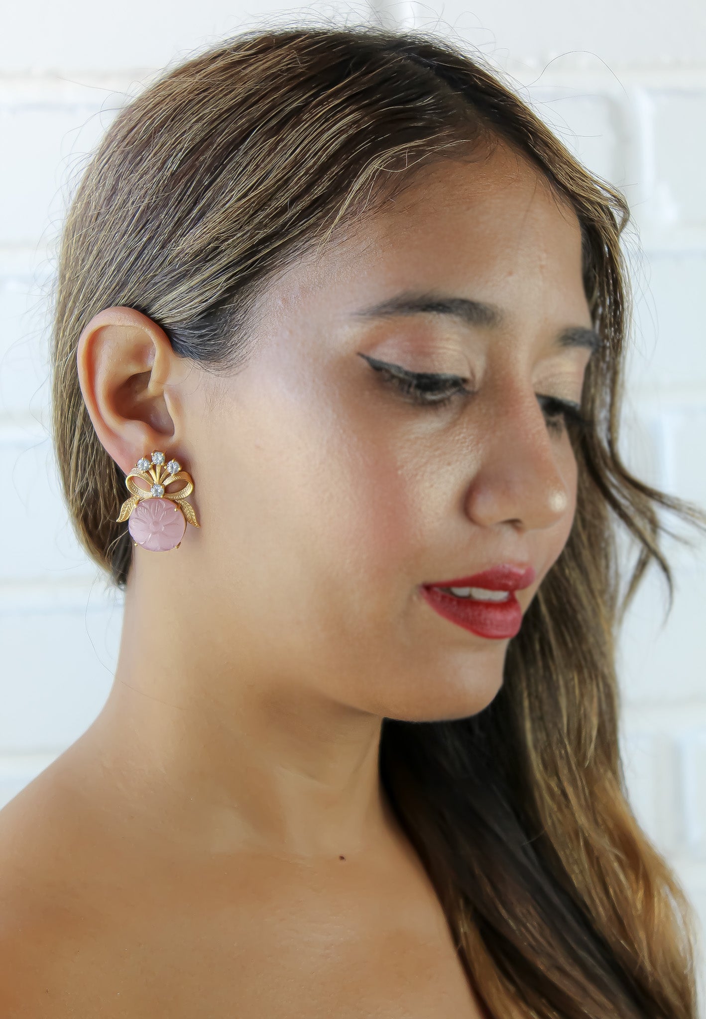 la reve earrings Bombay Sunset