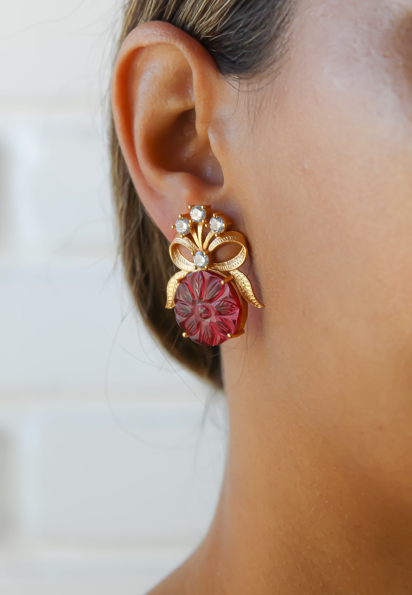 la reve earrings Bombay Sunset