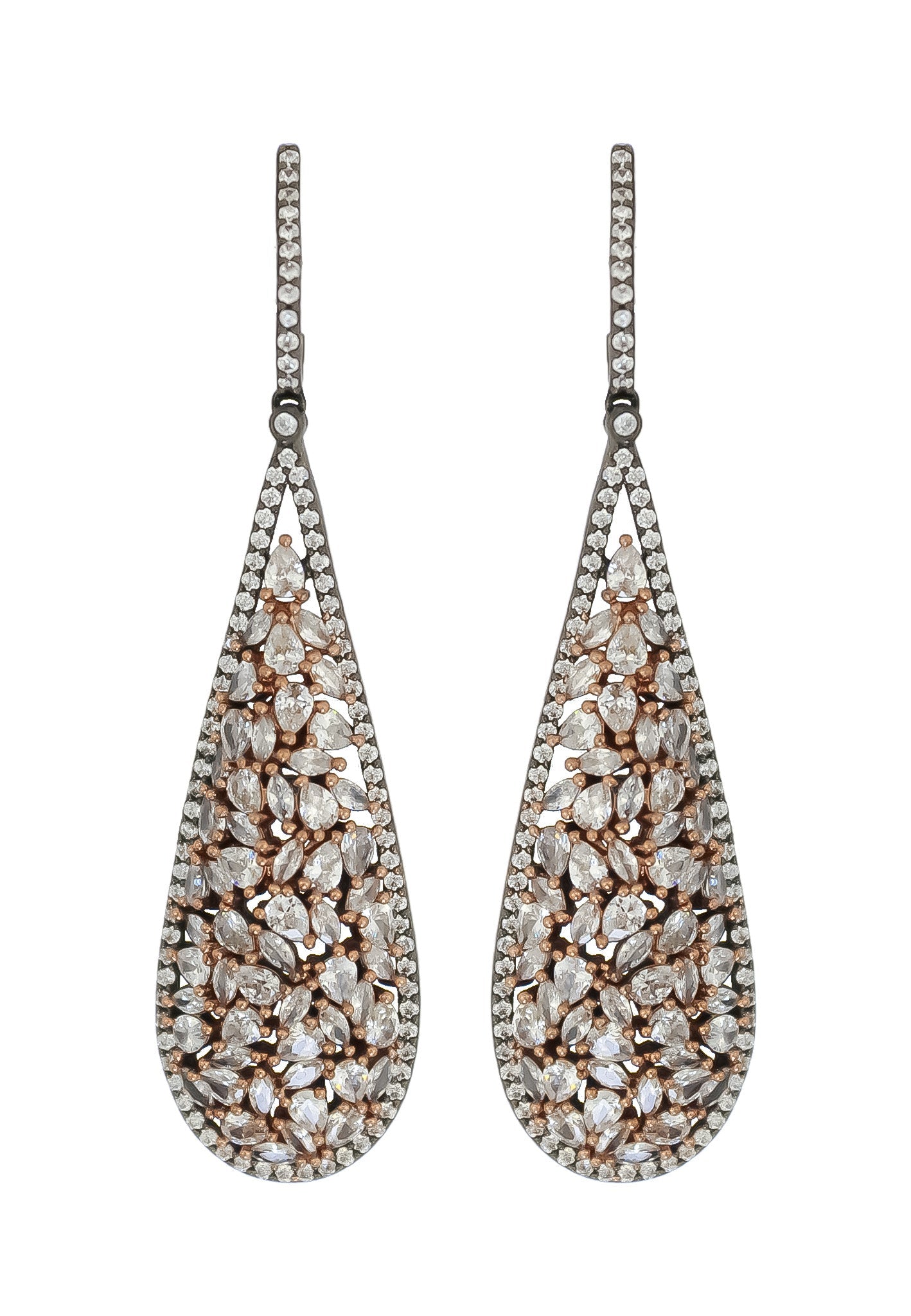 tear drop earrings 50 100 bridal bride bridesmaid bridesmaids Bombay Sunset