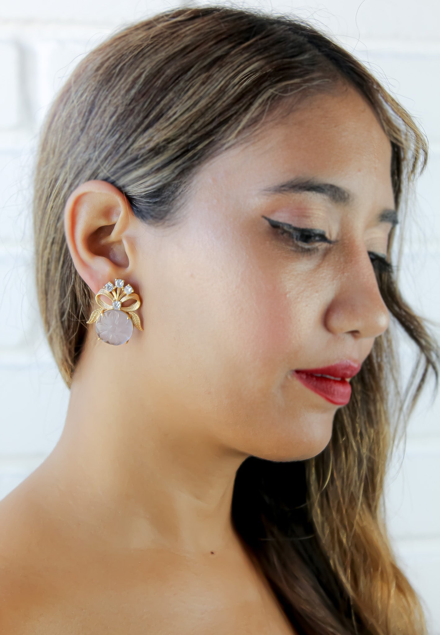 la reve earrings Bombay Sunset