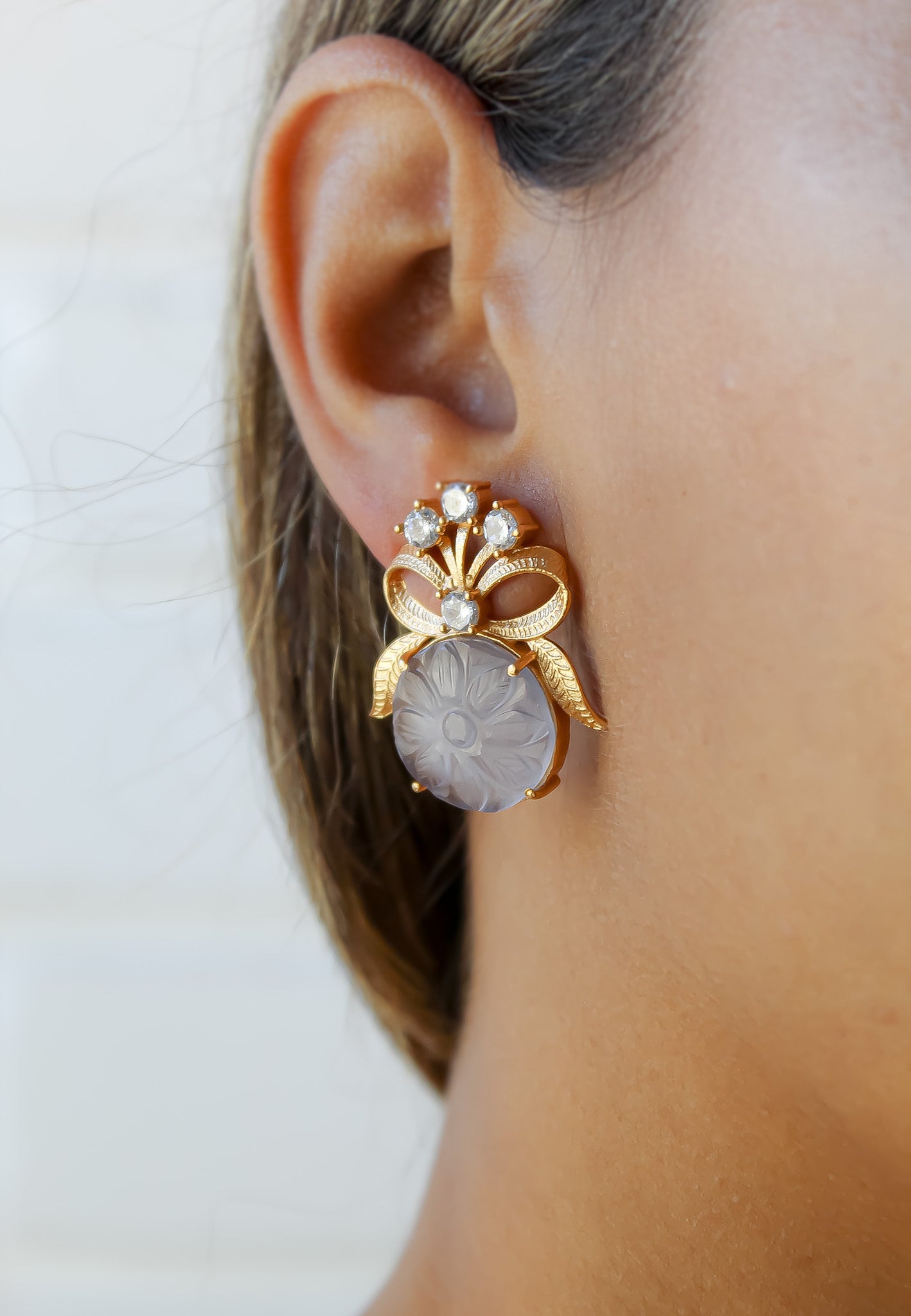 la reve earrings Bombay Sunset