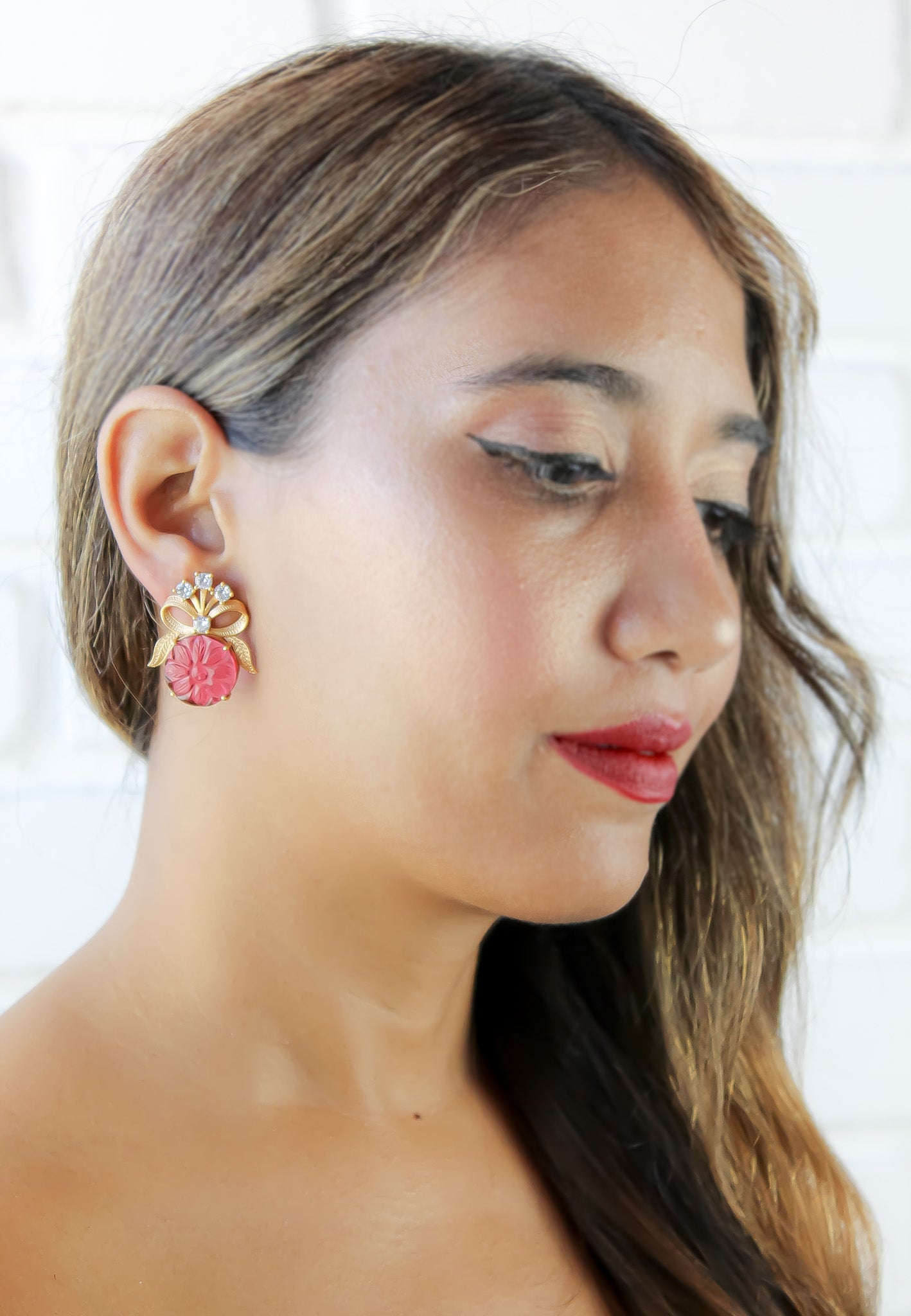 la reve earrings Bombay Sunset