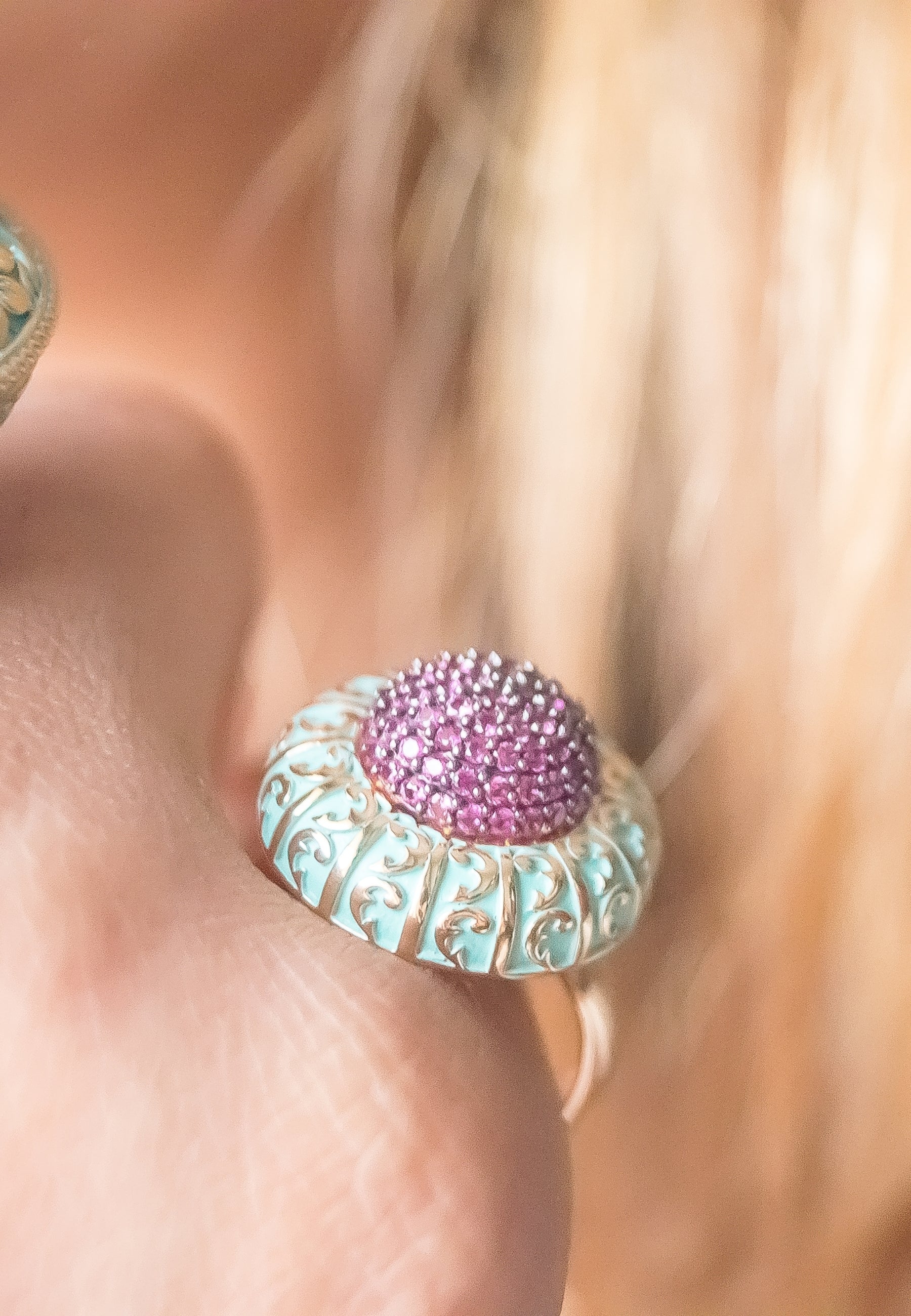 small lily ring below 50 bridal bride earrings bridesmaid bridesmaids Bombay Sunset